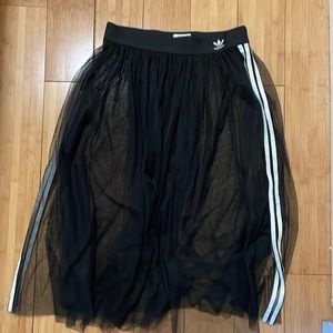 Adidas Tulle Skirt. Black. Size L